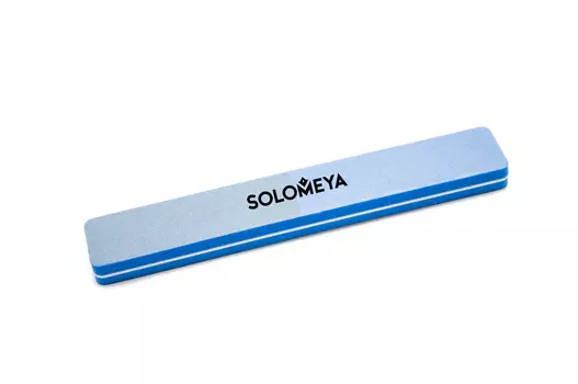 SOLOMEYA Буффер-шлифовщик 180/180, голубой / Square Sanding Sponge Blue
