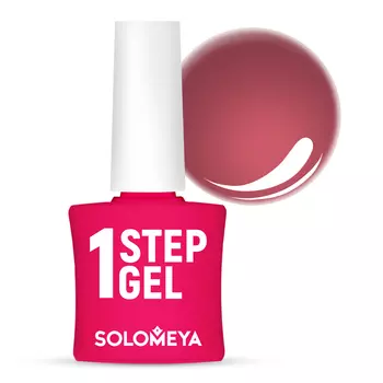 SOLOMEYA Гель-лак однофазный для ногтей, 13 бурбон / One Step Gel Bourbon 5 мл