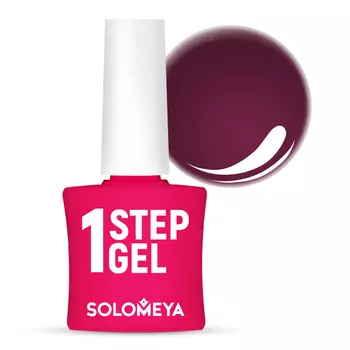 SOLOMEYA Гель-лак однофазный для ногтей, 14 вишня / One Step Gel Cherry 5 мл
