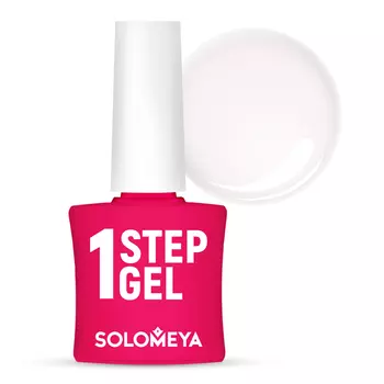 SOLOMEYA Гель-лак однофазный для ногтей, 1 молоко / One Step Gel Milk 5 мл