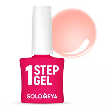 SOLOMEYA Гель-лак однофазный для ногтей, 25 дыня / One Step Gel Melon 5 мл