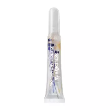 SOLOMEYA Масло для кутикулы и ногтей с цветами Горная лаванда / Cuticle and Nail oil with flowers Mountain Lavender 10 мл