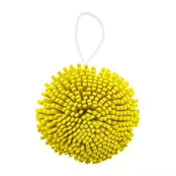 SOLOMEYA Мочалка спонж для тела, желтая / Bath Sponge yellow 1 шт