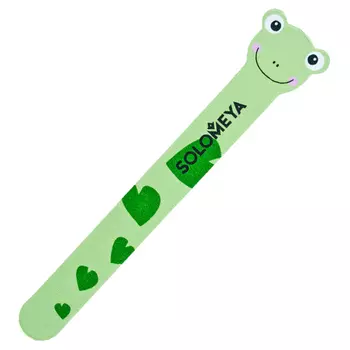 SOLOMEYA Пилка для натуральных и искусственных ногтей 180/220 Лягушка / Frog Nail File