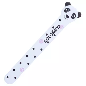 SOLOMEYA Пилка для натуральных и искусственных ногтей 180/220 Панда / Panda Nail File