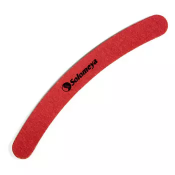 SOLOMEYA Пилка для ногтей 100/100 Бумеранг / Curved Pink File