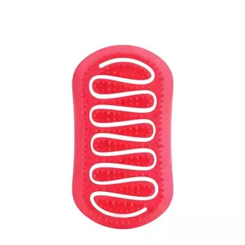 SOLOMEYA Расческа для сухих и влажных волос с ароматом клубники, прямоугольная мини / Wet Detangler Mini Brush Rectangular Strawberry