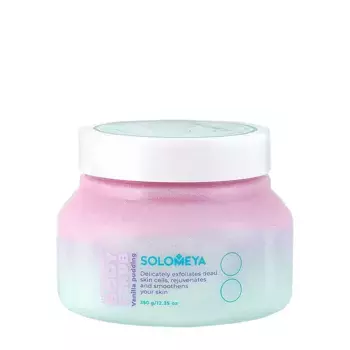 SOLOMEYA Скраб солевой для тела Ванильный пудинг / Unicorn salt body scrub Vanilla pudding 320 гр
