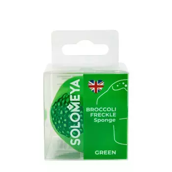SOLOMEYA Спонж брокколи для создания веснушек, зеленый / Solomeya Broccoli Freckle Sponge Green 1 шт