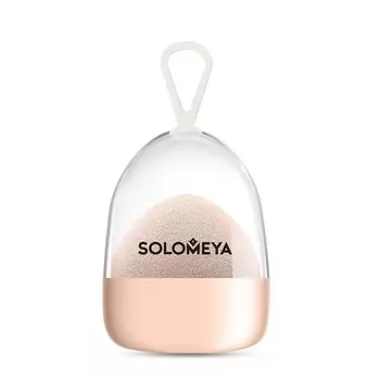 SOLOMEYA Спонж супер мягкий косметический для макияжа, персик / Super soft blending sponge Peach
