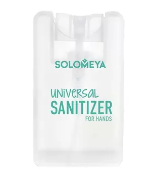 SOLOMEYA Средство антибактериальное универсальное для рук, алоэ / Universal Sanitizer Spray for hands Aloe 20 мл