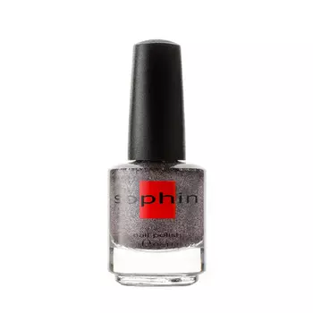SOPHIN 0283 лак для ногтей, серо-коричневый с добавлением серебристого глиттера / Sand Effect 12 мл