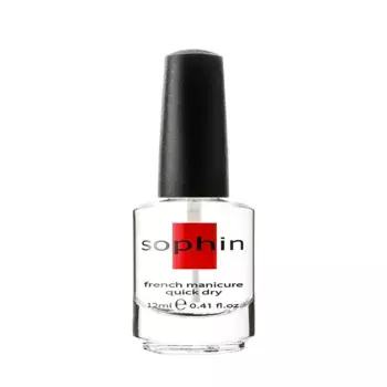 SOPHIN Закрепитель лака кристальный с эффектом сушки / FRENCH MANICURE QUICK DRY 12 мл