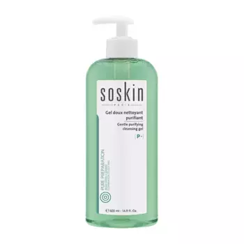SOSKIN Гель очищающий для комбинированной кожи / P+ Gentle Purifying Cleansing Gel 500 мл