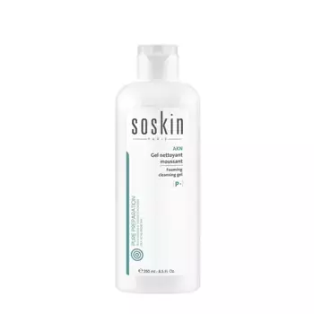 SOSKIN Гель очищающий для кожи с акне / P+ Gel doux nettoyant purifiant 250 мл