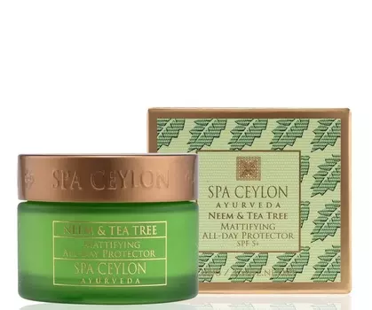SPA CEYLON Крем матирующий дневной для лица SPF 5+ Ним и чайное дерево 100 г