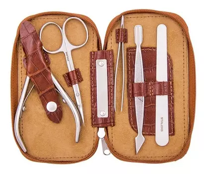 STALEKS Набор маникюрный НМ-01, 5 предметов / Basic