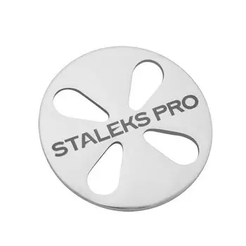STALEKS PRO Диск педикюрный в комплекте со сменным файлом / PODODISC STALEKS PRO М 180 грит (5*20 мм)