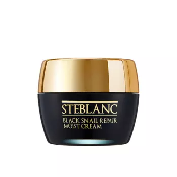 STEBLANC Крем увлажняющий с муцином черной улитки для лица / Black snail Repair Moist Cream 55 мл