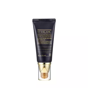 STEBLANC ВВ крем с муцином черной улитки, 03 натуральный беж / Black Snail Repair BB Cream 50 мл