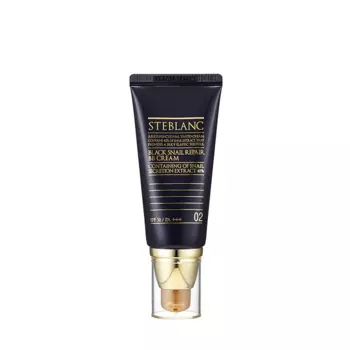 STEBLANC ВВ крем с муцином черной улитки, 02 бежевый / Black Snail Repair BB Cream 50 мл