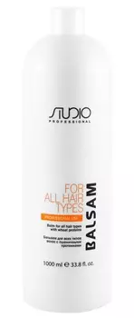 KAPOUS Бальзам для всех типов волос с пшеничными протеинами 1000 мл