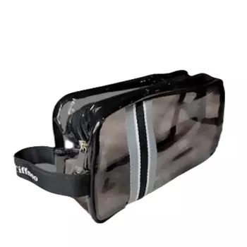 STUDIO STYLE Косметичка прозрачная цветная, цвет черный