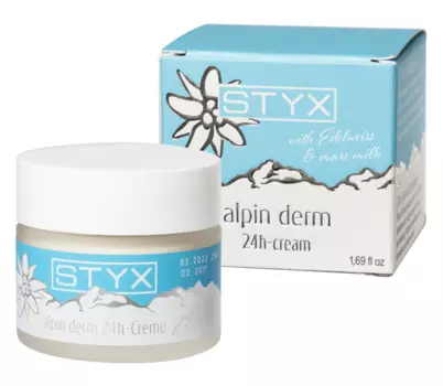STYX NATURCOSMETIC Био-крем для лица Уход 24 часа / ALPIN DERM with Edelweiss 50 мл