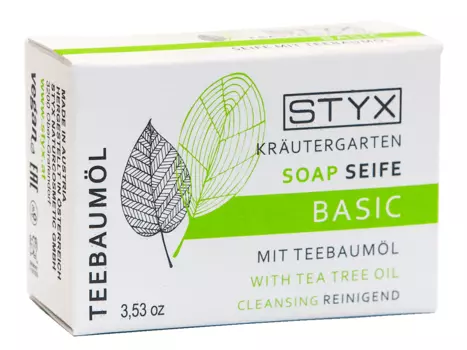 STYX NATURCOSMETIC Мыло туалетное Чайное дерево / BIO KRAUTERGARTEN 100 г