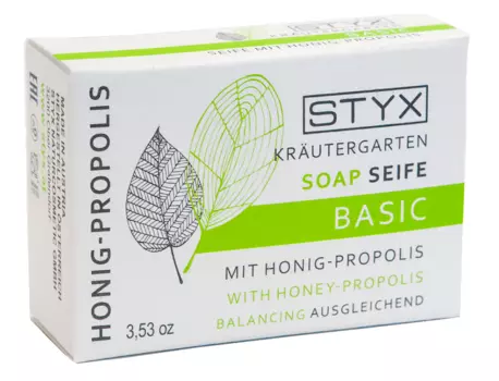 STYX NATURCOSMETIC Мыло туалетное Мед и прополис / BIO KRAUTERGARTEN 100 г