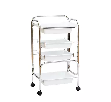 SUNDREAM Столик косметолога SD-3003, цвет белый - хром