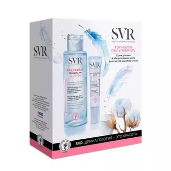 SVR Набор подарочный для лица (крем для век 15 мл + мцеллярное желе 125 мл) Topialyse Palpebral