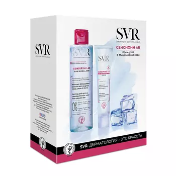 SVR Набор подарочный для лица (крем-уход 40 мл + мцеллярная вода 200 мл) Sensifine AR