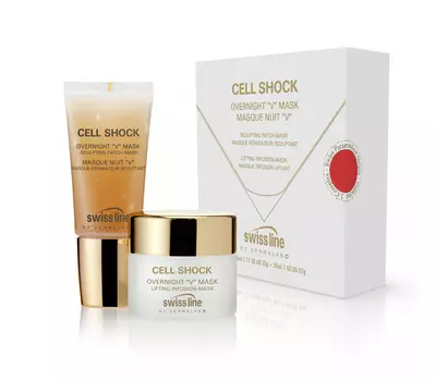 SWISS LINE Маска-V ночная моделирующая для овала лица, шеи и декольте / Overnight V Mask 30 мл + 35 мл