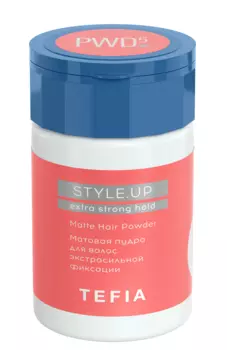 TEFIA Пудра матовая для волос экстрасильной фиксации / STYLE.UP 10 г