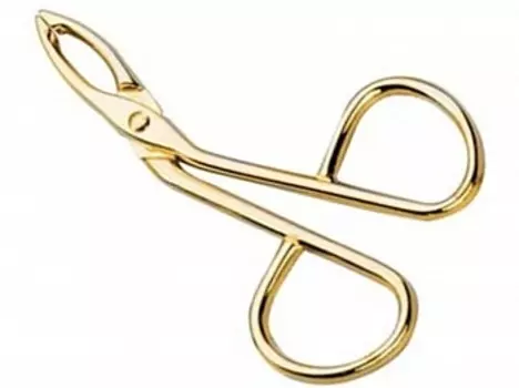 TITANIA Пинцет-ножницы позолоченный 1069/G