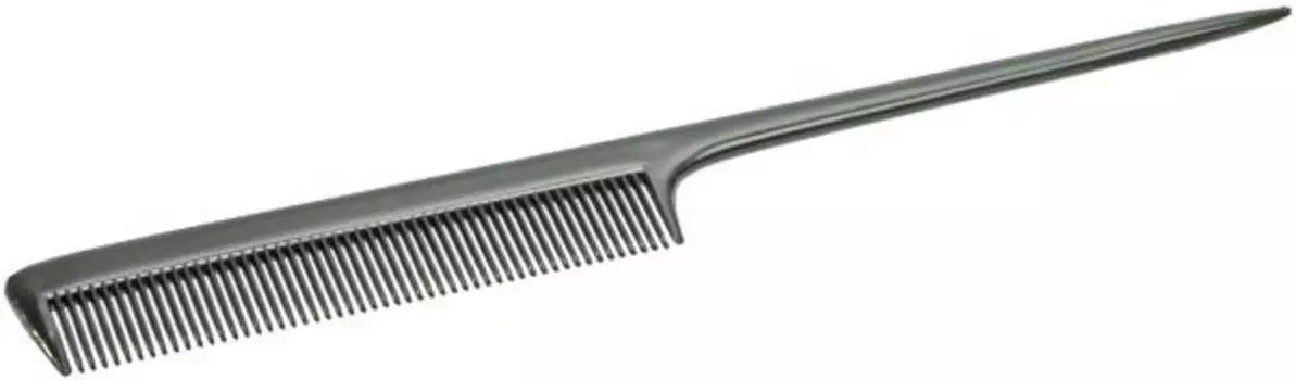 TITANIA Расческа хвост пластмассовая, черная 20,5 см