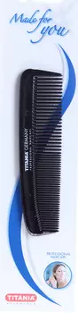 TITANIA Расческа карманная, черная