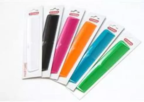 TITANIA Расческа комбинированная, цветная 195 мм