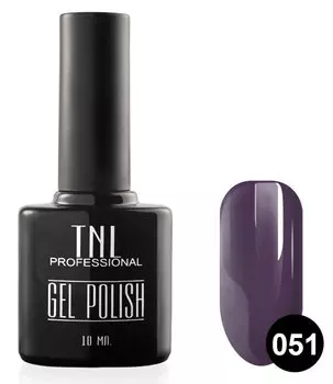 TNL PROFESSIONAL 051 гель-лак для ногтей, темный индиго 10 мл