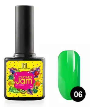 TNL PROFESSIONAL 06 гель-лак для ногтей, неоновый зеленый / Summer Jam 10 мл