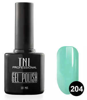 TNL PROFESSIONAL 204 гель-лак для ногтей, светлый циан 10 мл