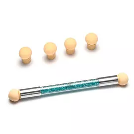 TNL PROFESSIONAL Аэропуффинг-аппликатор для градиента, с голубыми кристаллами