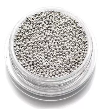 TNL PROFESSIONAL Бульонки металлические, серебро 1 мм 7 г