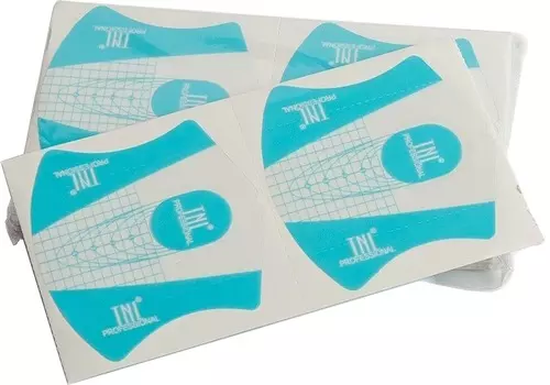 TNL PROFESSIONAL Формы одноразовые широкие, голубые 100 шт