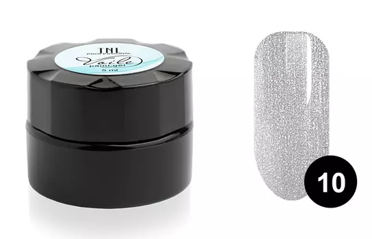 TNL PROFESSIONAL Гель-краска для тонких линий, 10 серебряная / Voile 6 мл