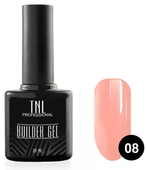TNL PROFESSIONAL Гель моделирующий камуфлирующий для ногтей, 08 светло-персиковый / Builder Gel 10 мл