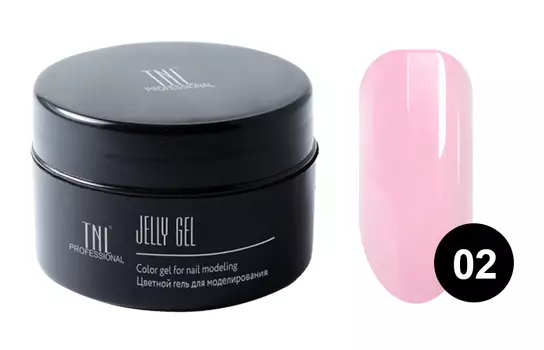 TNL PROFESSIONAL Гель-желе камуфлирующий для моделирования ногтей, 02 розовый 18 мл