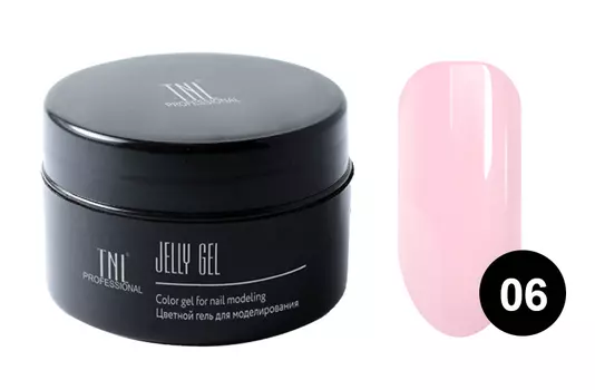 TNL PROFESSIONAL Гель-желе камуфлирующий для моделирования ногтей, 06 бледно-розовый 18 мл