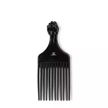 TNL Professional Гребень TNL для моделирования прически Ручка с широкими зубьями, средний черный